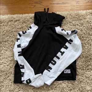 Pink Victory Secret Halfcut Sweatshirt